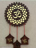 OM Wall Hanging | Wooden Decorative Art for Home & Office | Modern Wall Décor (Pack of 1)